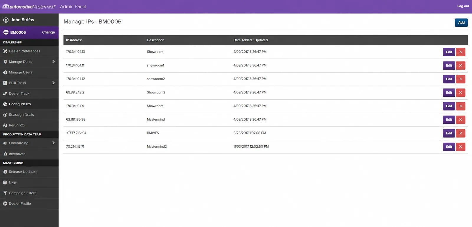 IP Settings screenshot